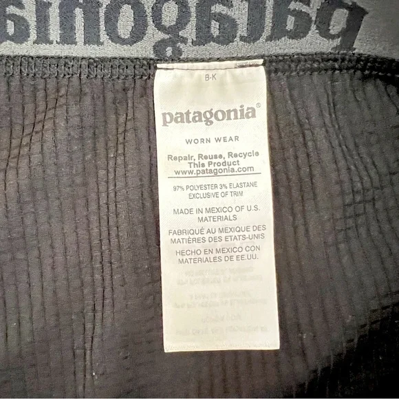 Patagonia Men's Capilene Thermal MidWeight Bottoms Black Baselayer Pants XL - Picture 8 of 10